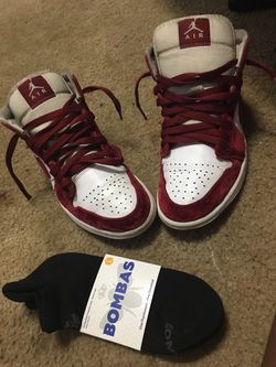 Jordan air 1 se red and white size 6.5