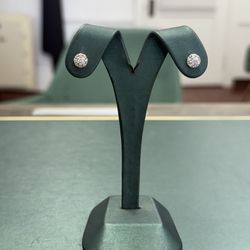 Diamond Cluster Earrings 10k