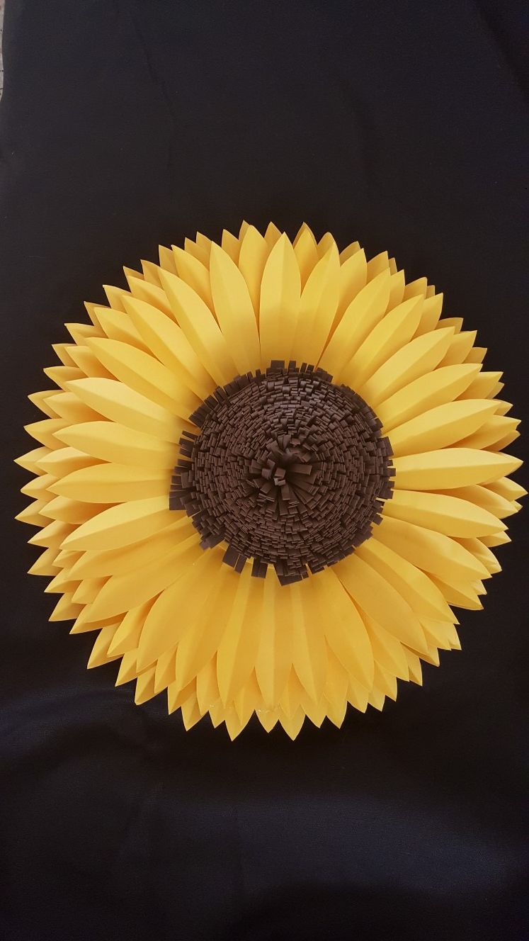 Paper flowers - sunflower \ girasol
