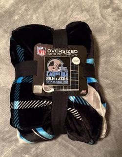 NFL Panthers Oversized 60 X 70 Throw