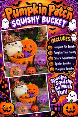 Pumpkin Patch Squishy Bucket