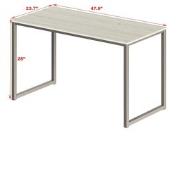 SHW Mission 48-Inch Home Office Computer Desk, Maple