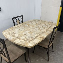 Brookside Rectangle Dining Table by Hillsdale Furniture w/ 3 chairs.  FREE!!!