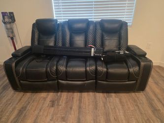 dual recliners sofa