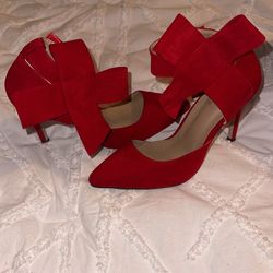 Red High Heels Size 7.5 