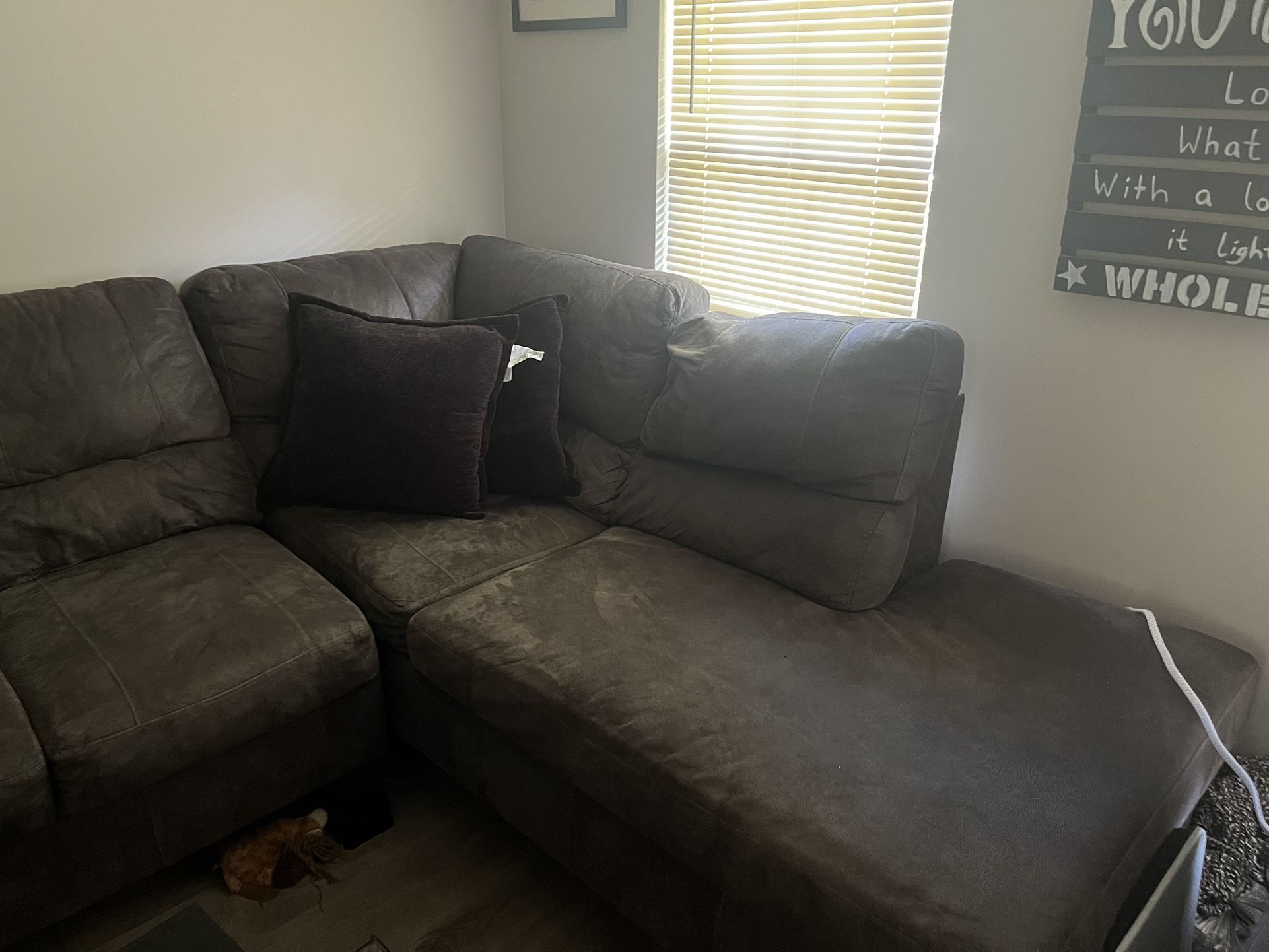 L Shaped Couch And Recliner Set