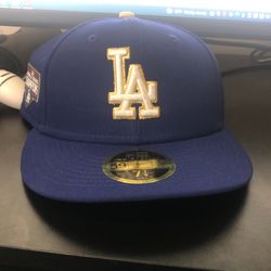 Dodgers Gold World Series Hat 7/18 Low Profile