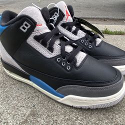 NEW Nike Air Jordan 3 Retro Rare Air Black GS Size 7