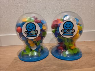 Squigs suction toys.