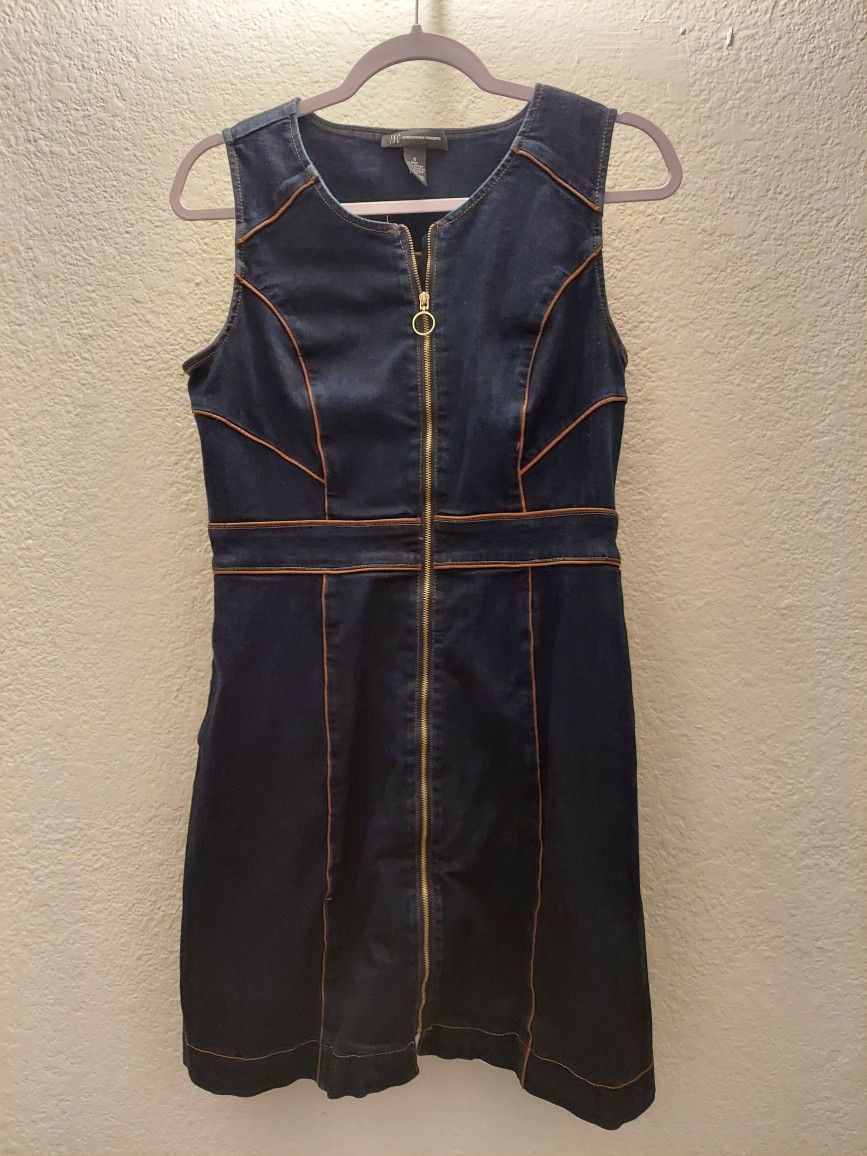 Inc Denim Sleeveless Dress Size 6