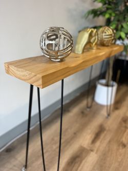 Solid Wood Console Entryway Table 
