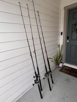 Deep Sea Ocean 4 Fishing Rods.