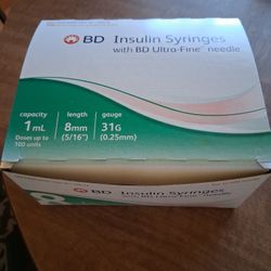 BD Insulin Syringes W/BD Ultra-Fine needle.
