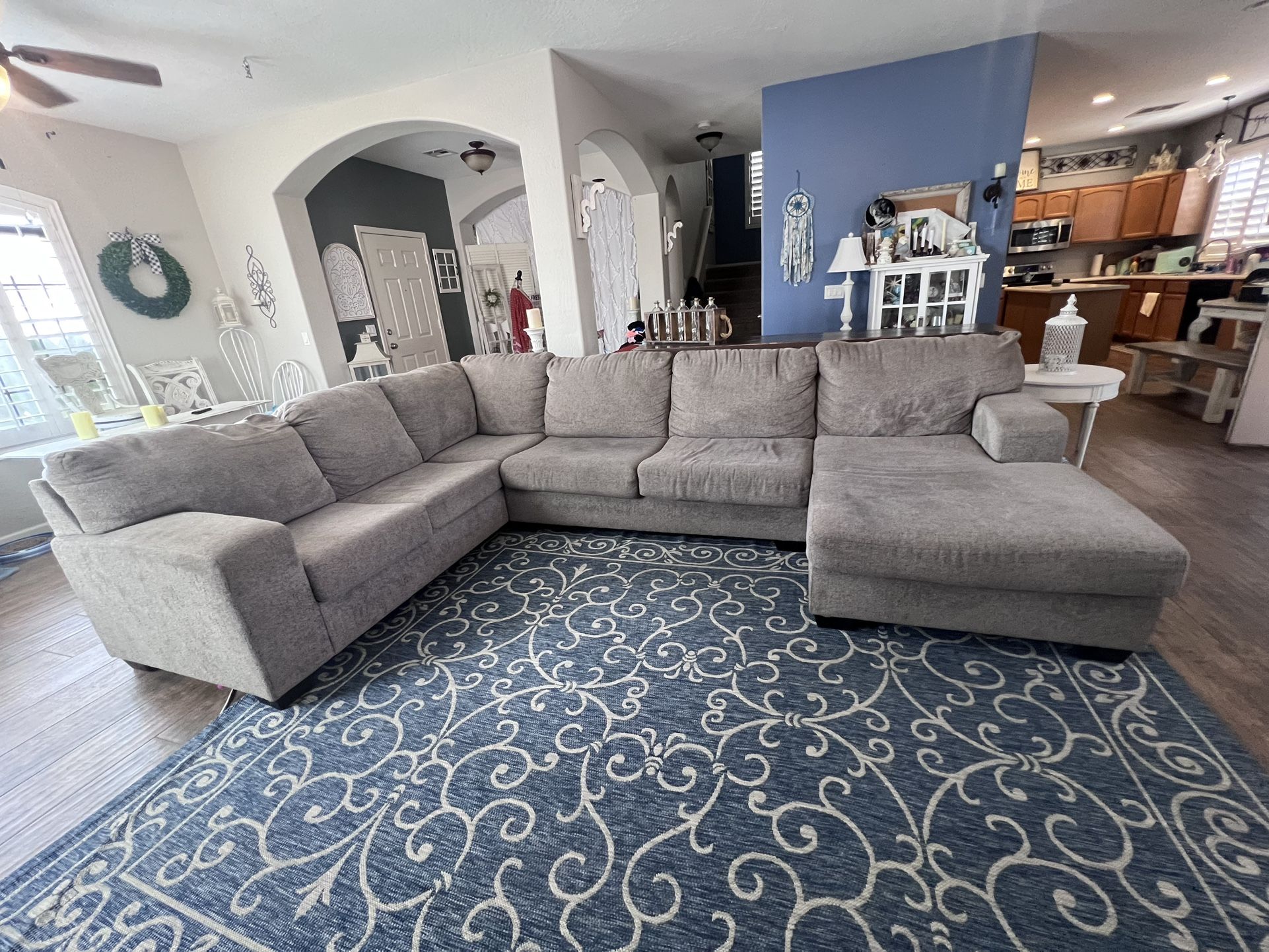 Ashley Sectional Couch With Chaise Lounge *pending Pickup*