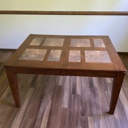 Tile Topped Dining Table With Extender (6-8 ppl)