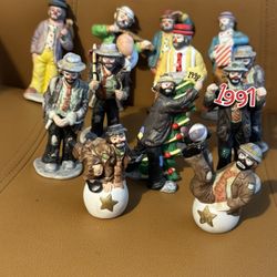 Emmet Kelly Jr Flambro Clowns Figurines