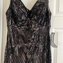 Black Sequences Dress