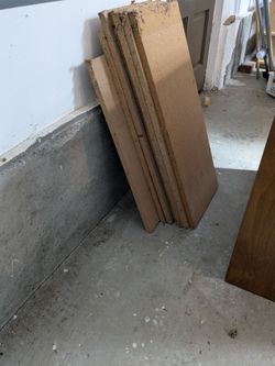 Particle board scraps