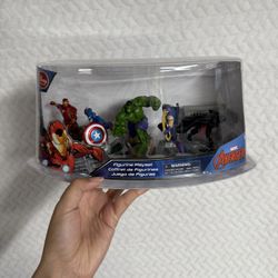 Marvel Adventures Figurine Set New 2024 The hulk Captain America Iron Man