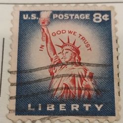 Stamp USA Liberty In God We Trust 8 Cent Collectible,  FREE SHIPPING