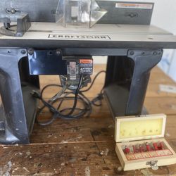 Craftsman Router with Bits and Table