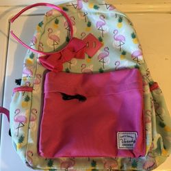Flamingo Backpack With Headband