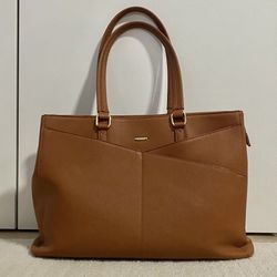 Brown Faux Leather Purse