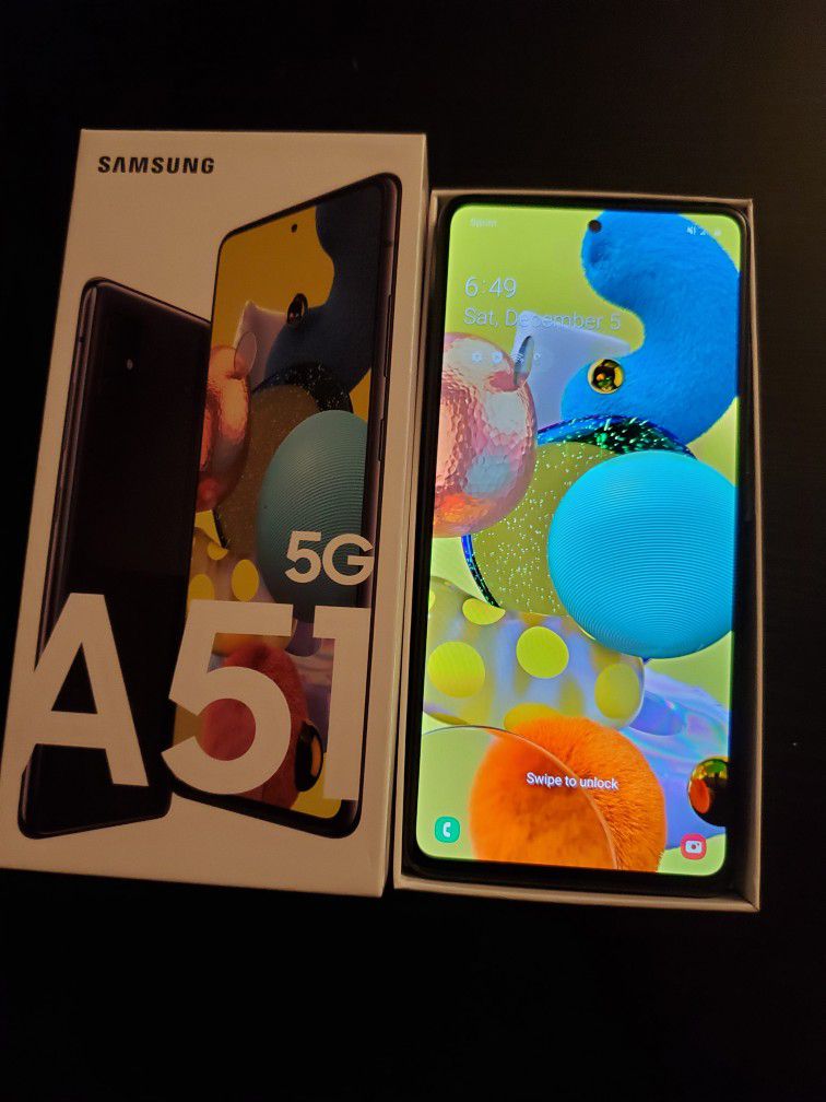 Samsung Galaxy A51 (Sprint Locked) - Black, 128 GB, 6 GB Memory