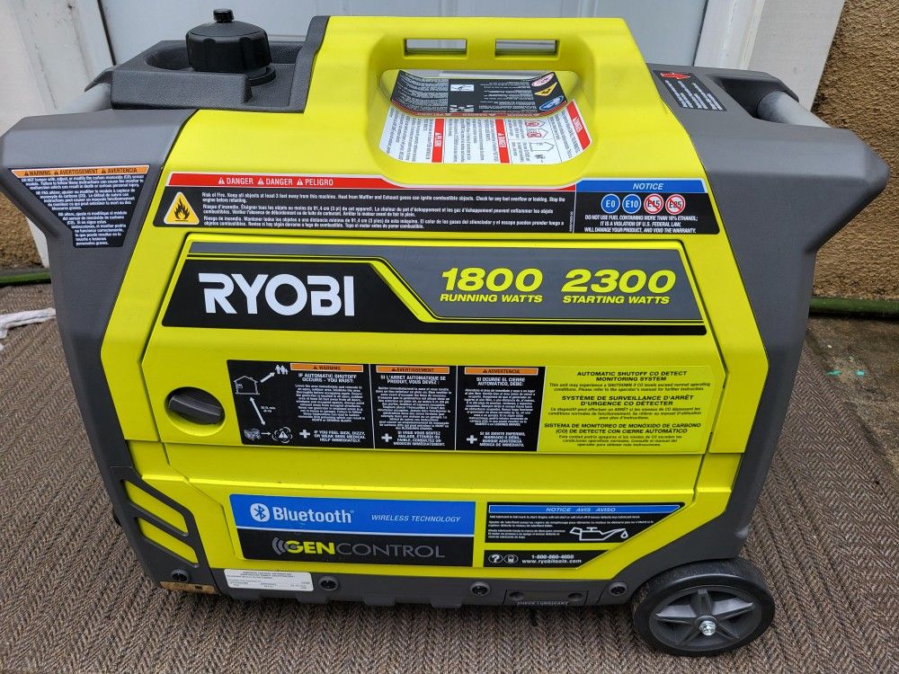 Ryobi Generator with Bluetooth Super Quiet