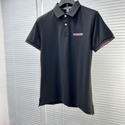 Prada Black Polo Shirt 2024 New 