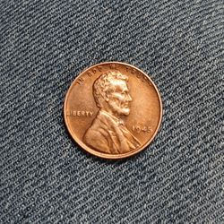 1945 NO Mint Mark (Philadelphia) Wheat Cent