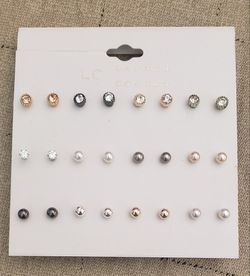 LC Lauren Conrad Stud Earrings-12 Pairs