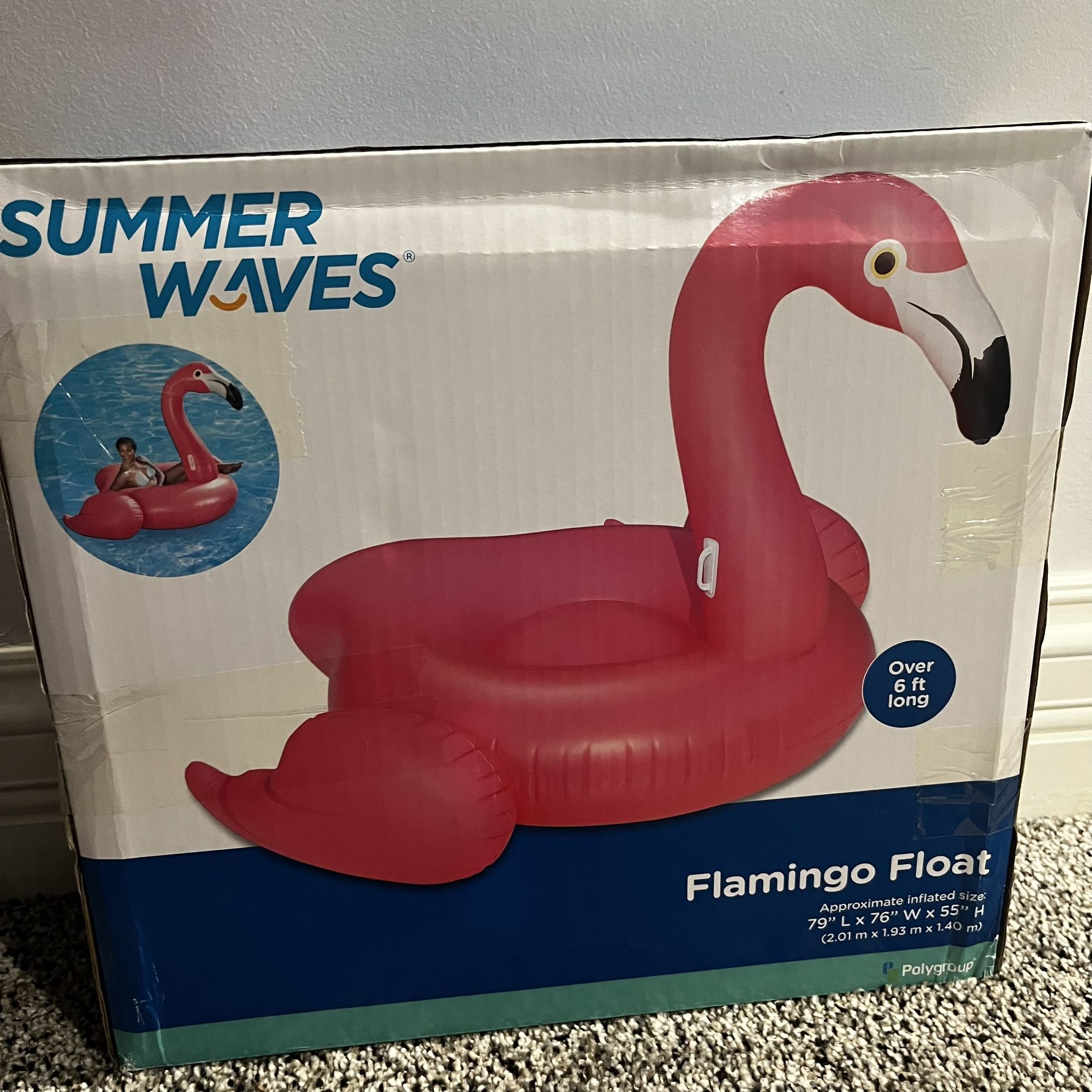 Summer Waves Flamingo POOL FLOAT 6 FT