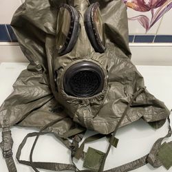Vintage Chemical Biological Hood Mask W/Bag