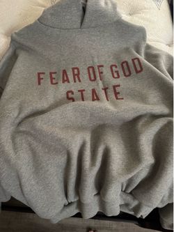 Fear of God grey hoodie