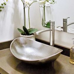 Nickel  Plated Vessel Sink 