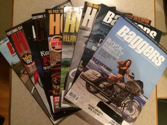 Lot of 11 Baggers & Hot Bike Mags