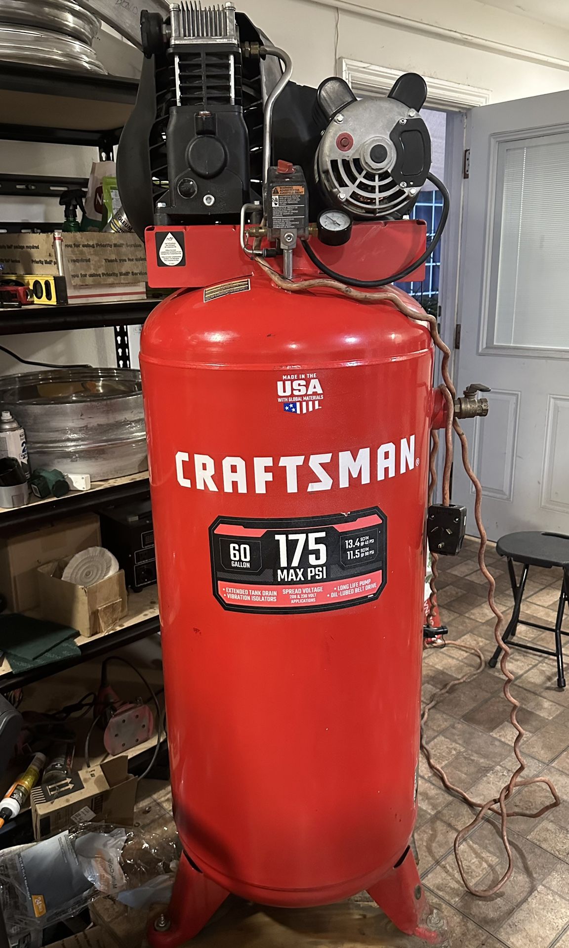 Craftsman Air Compressor 60 Gallons 3.7 Hp