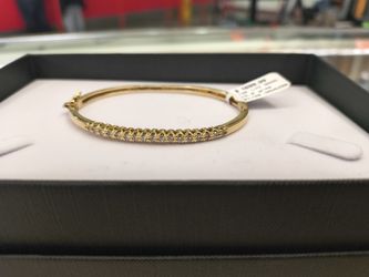 14k Solid Gold Bagel Diamond Bracelet 15 Grams Layaway Available 10%down If You Interested Please Make Sure You Ask For Maribel Thank You 