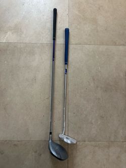 Us kids golf ul 54 dv3 driver and AIM 3 putter mallet 54