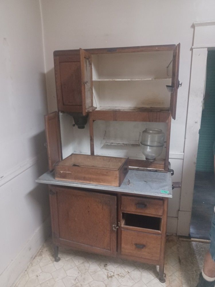 Vintage Hoosier Cabinet Read Below