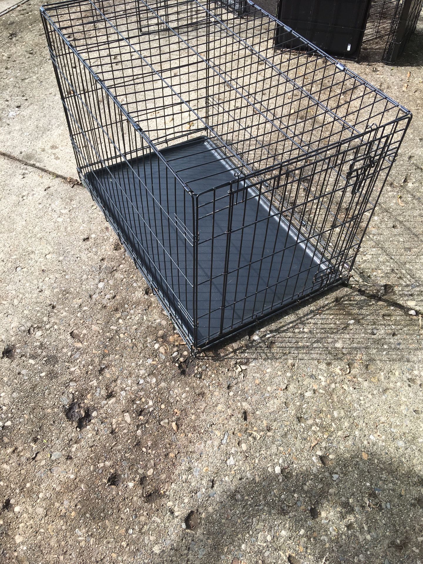 Large folding dog cage