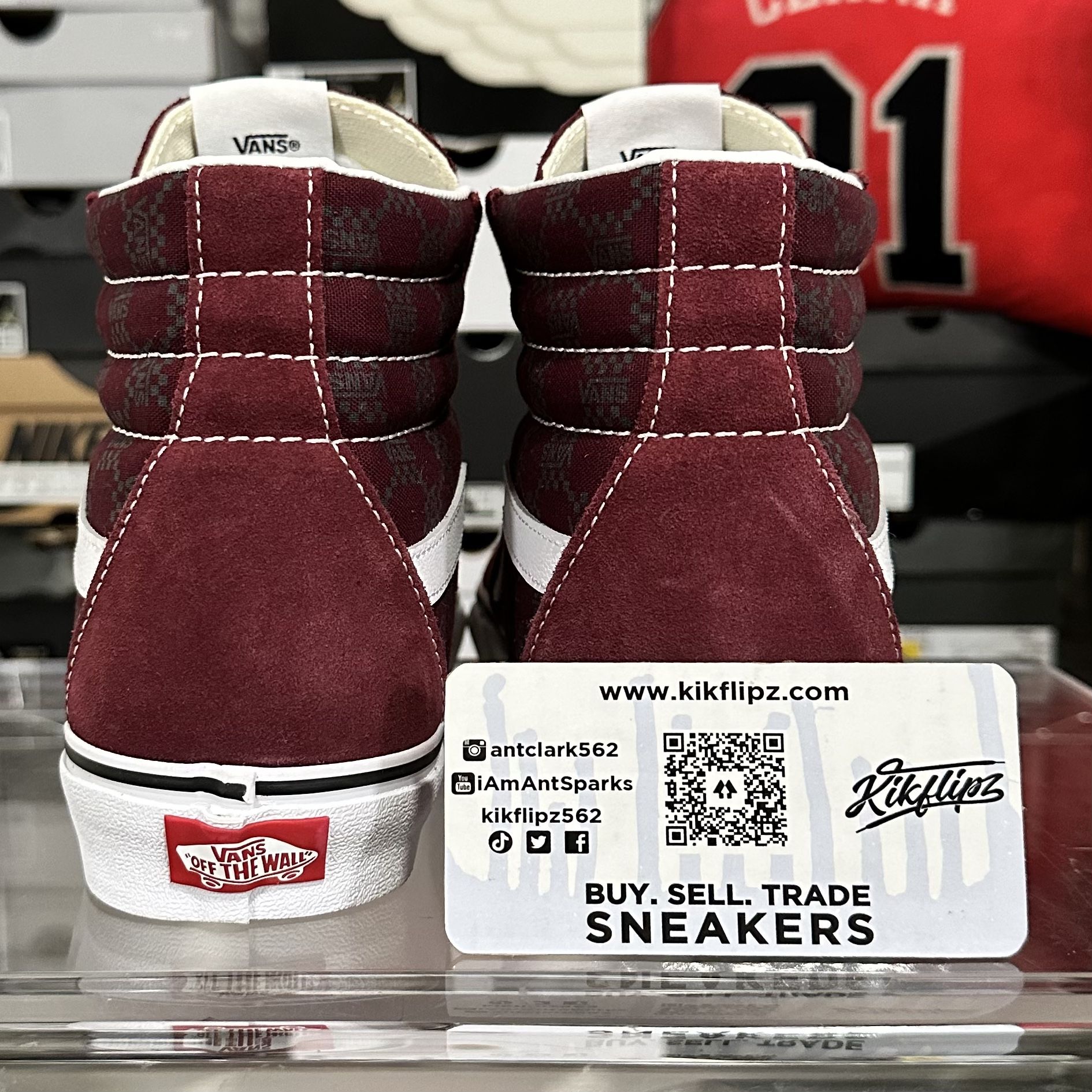 Men Vans SK8 Hi ‘All Over Print Port Royale’ (Size 8.5)