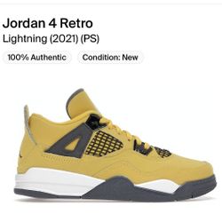 Jordan 4 Retro
Lightning  Preschool Kids Size 1