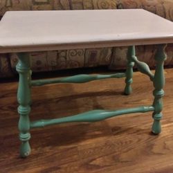 Shabby Chic Antique Bench Or Side Table 