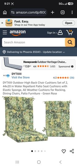 Outdoor cushions