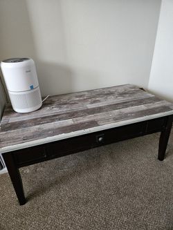 Wood Coffee Table With Drawer TV Stand