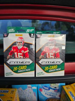 2025 Panini Prizm NFL Hanger Pack Lot of 2