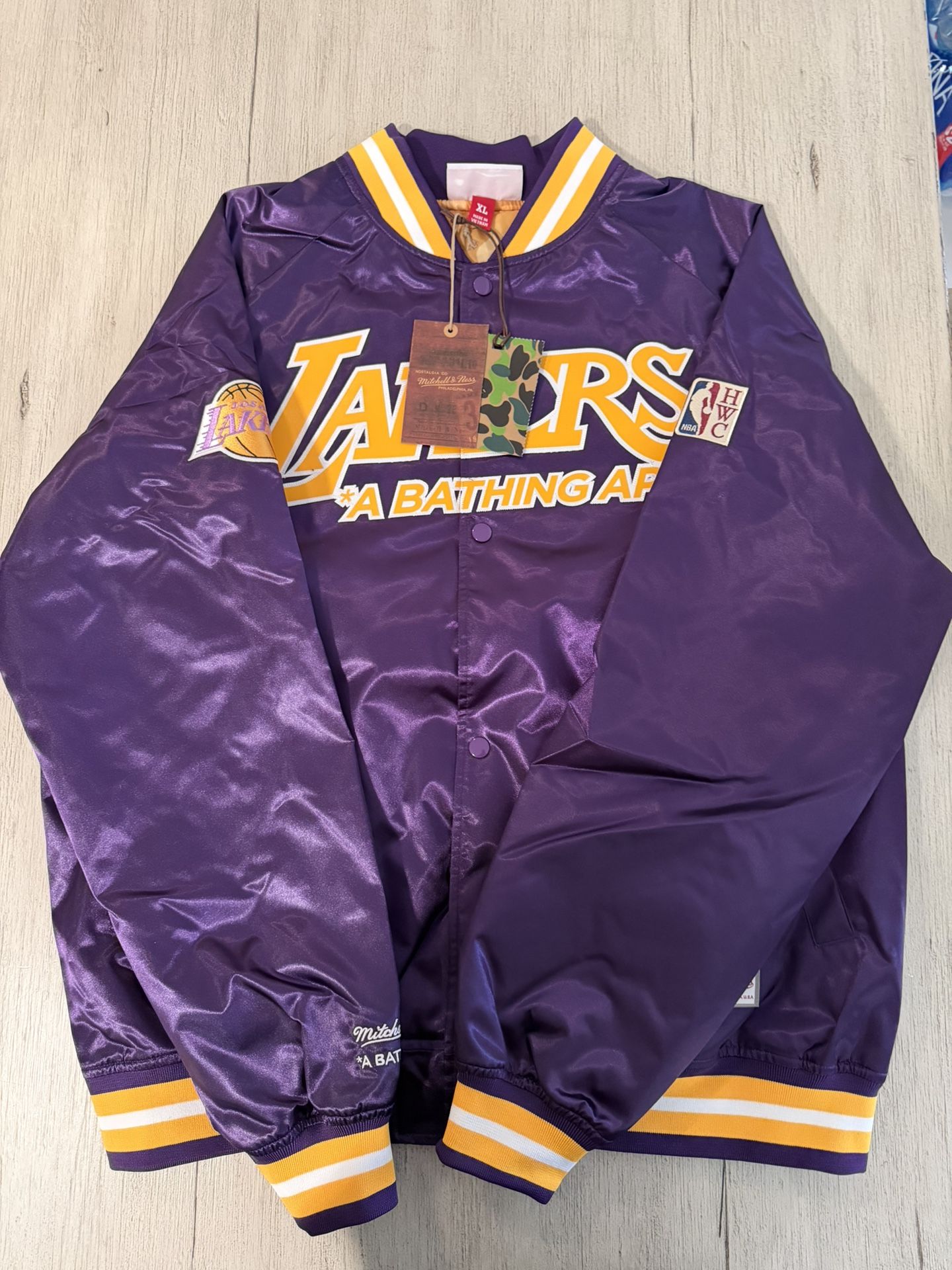 Bape X Mitchell & Ness Jacket