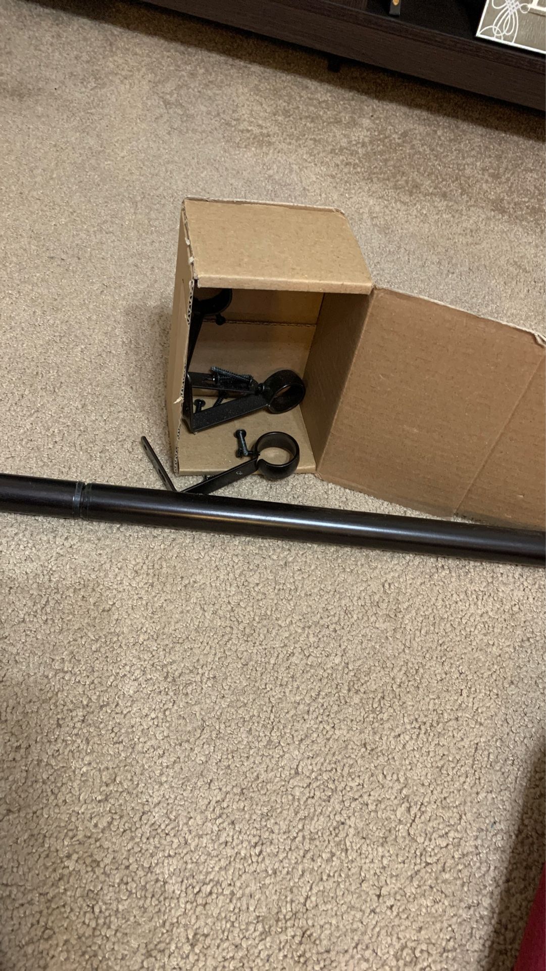 4 Black out curtain Panels with Rod